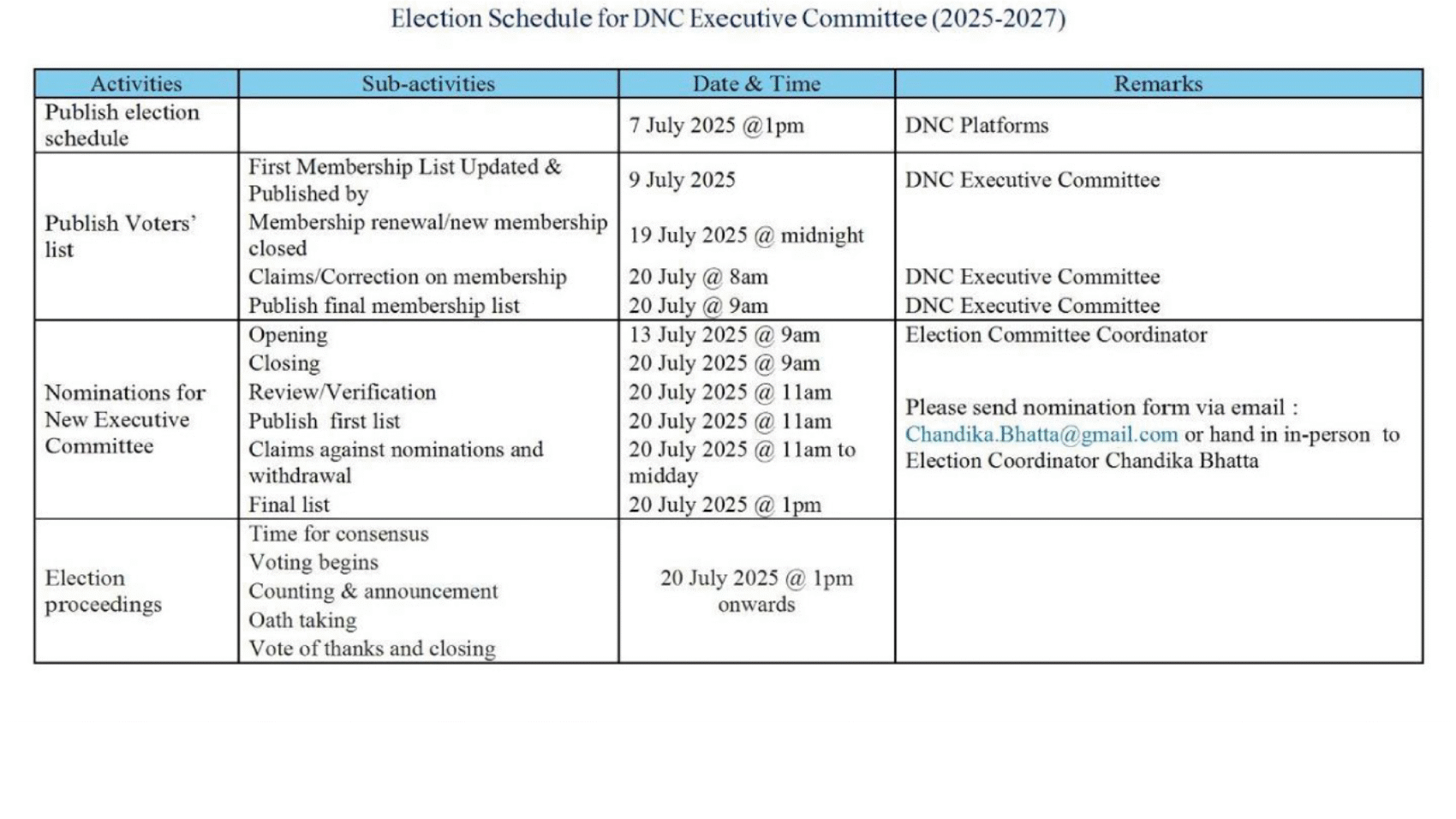 schedule (1)